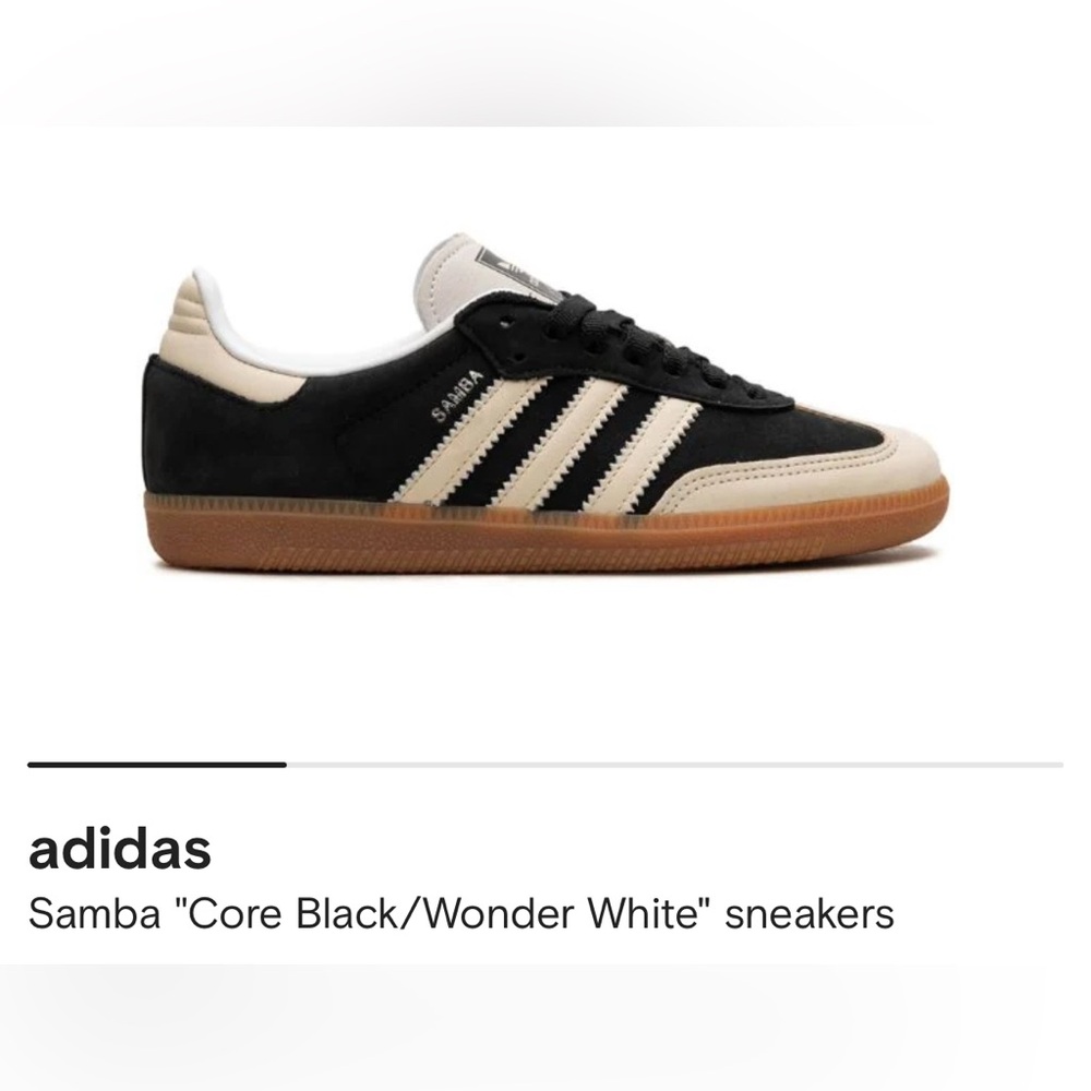 adidas Samba "Core Black/Wonder White" sneakers